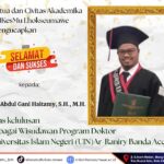 Read more about the article Dosen STIKes Muhammadiyah Lhokseumawe Raih Gelar Doktor di UIN Ar-Raniry Banda Aceh.